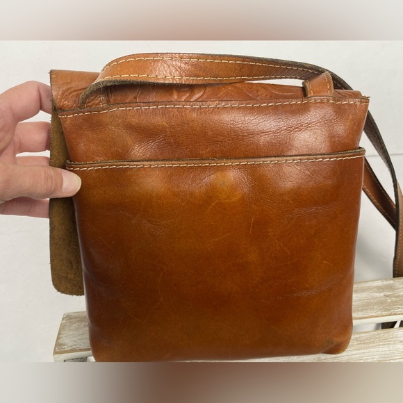 Patricia Nash Granada Tooled Leather Crossbody bag women’s purse - Picture 3 of 14